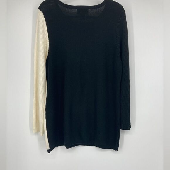 Anthony Richards Black/White Striped Stretch Unisex Pullover Size L - Picture 3 of 4